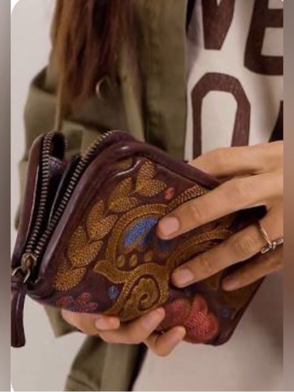 Free People Spellbound Embroidered Wallet - Picture 2 of 10